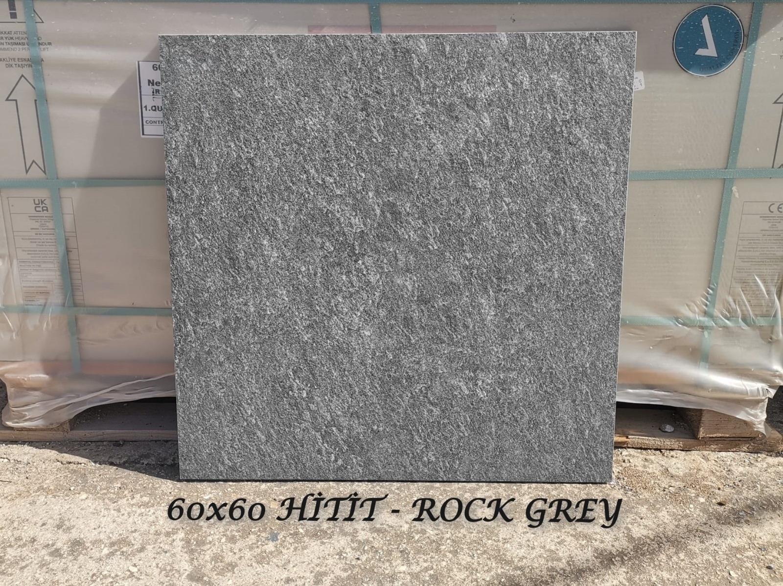 Hitit 60x60 Rock Gri 20mm Mat Yer Seramiği