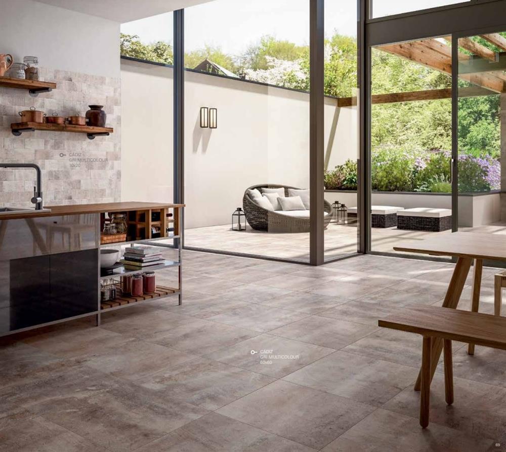 Villeroy & Boch 60x60 Cadiz Gri Multicolor