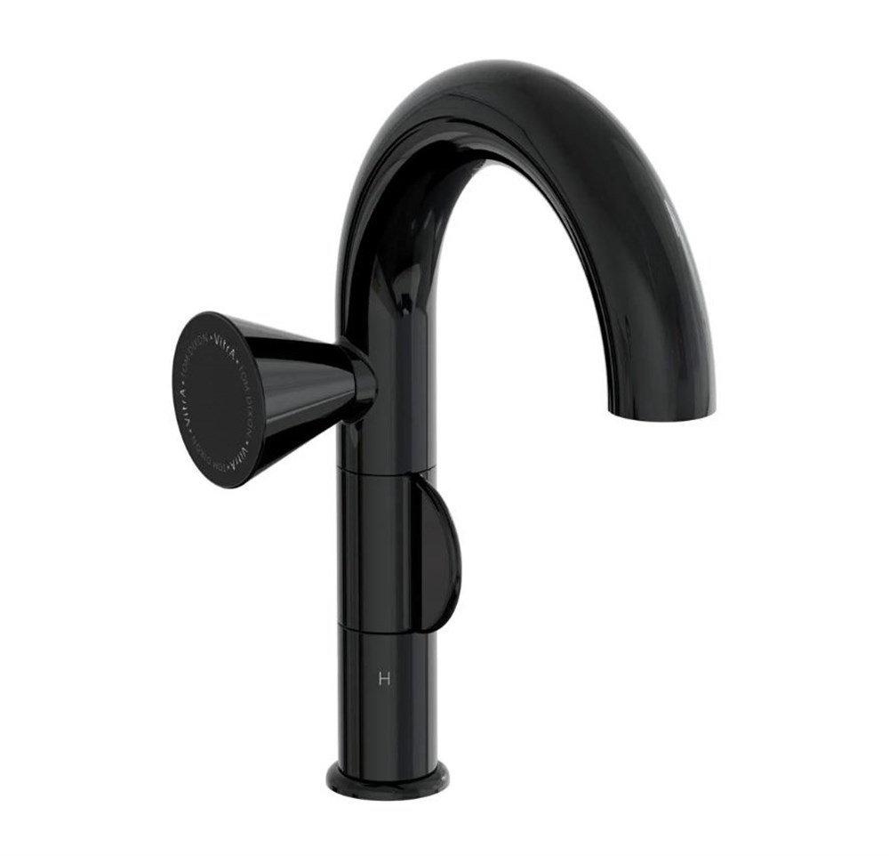 VitrA Liquid Sol El Lavabo Bataryası Parlak Siyah A4275539