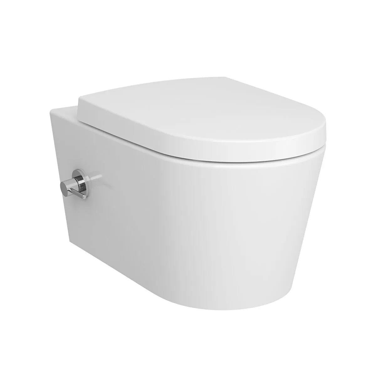 VitrA Nest Asma Klozet Rim-ex, Gizli Montajlı, 57 cm, Entegre Musluklu, Beyaz  5176B003-1684