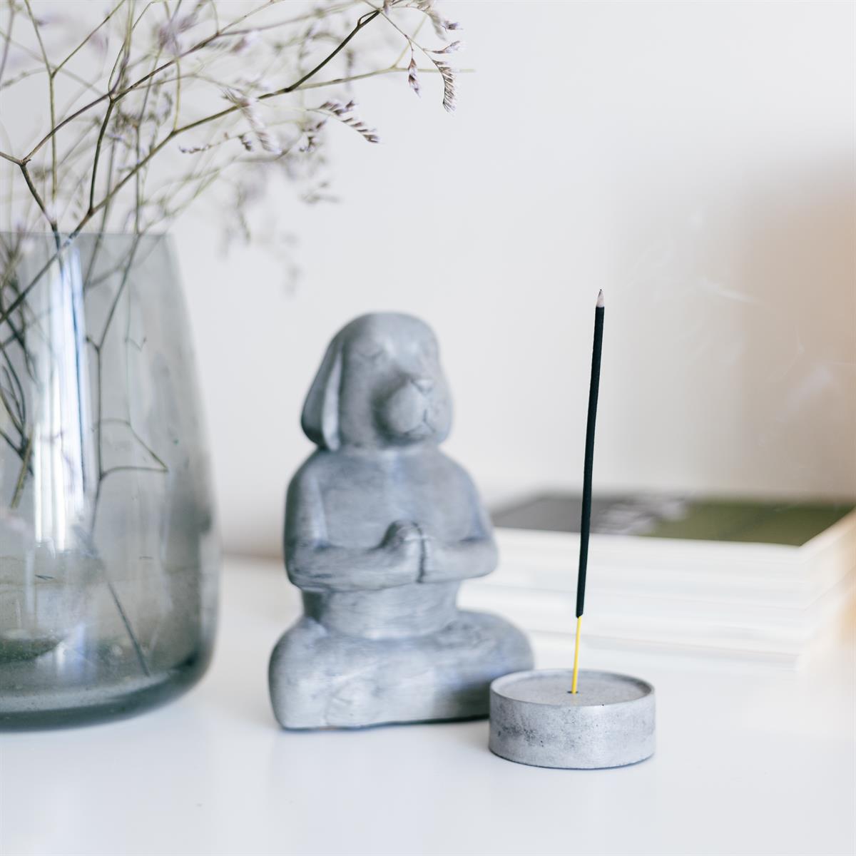 Beton Meditasyon Köpek-Tütsülük