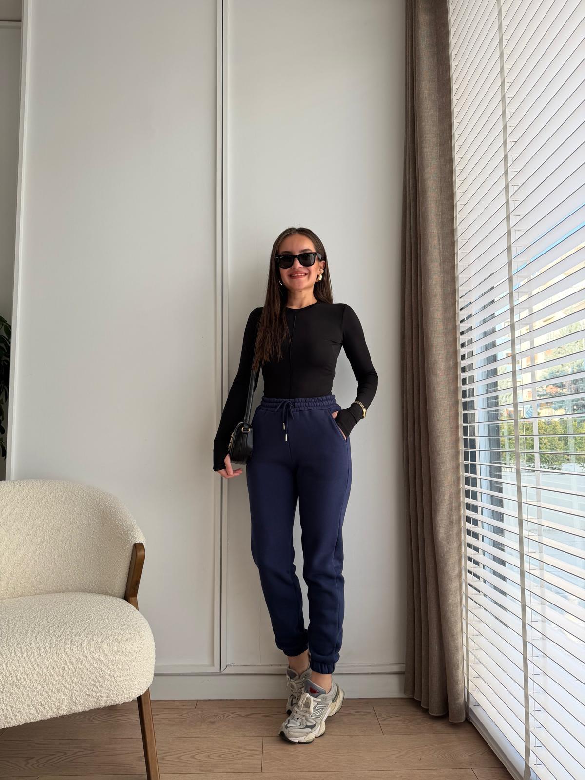 Lacivert Cepli Şardonlu Eşofman 1005