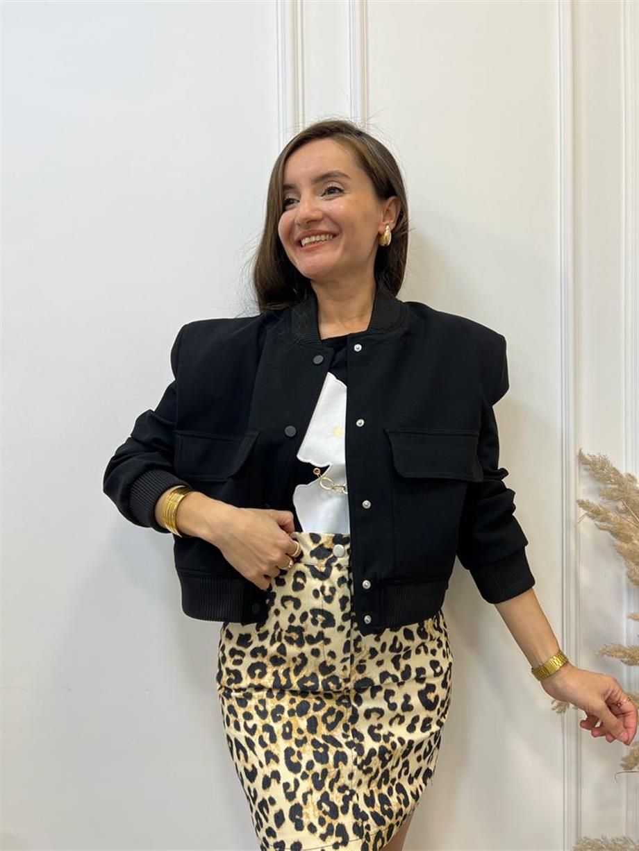 Siyah Bomber Ceket 54322