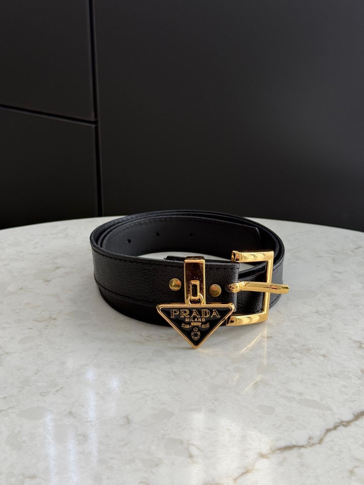 Siyah Gold Tokalı Marka Model Kemer SB40