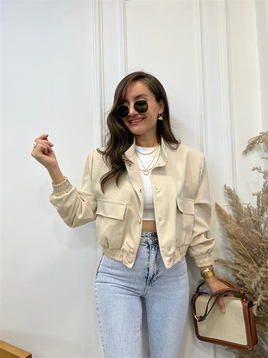 Taş Marka model dik yaka Bomber ceket 58325