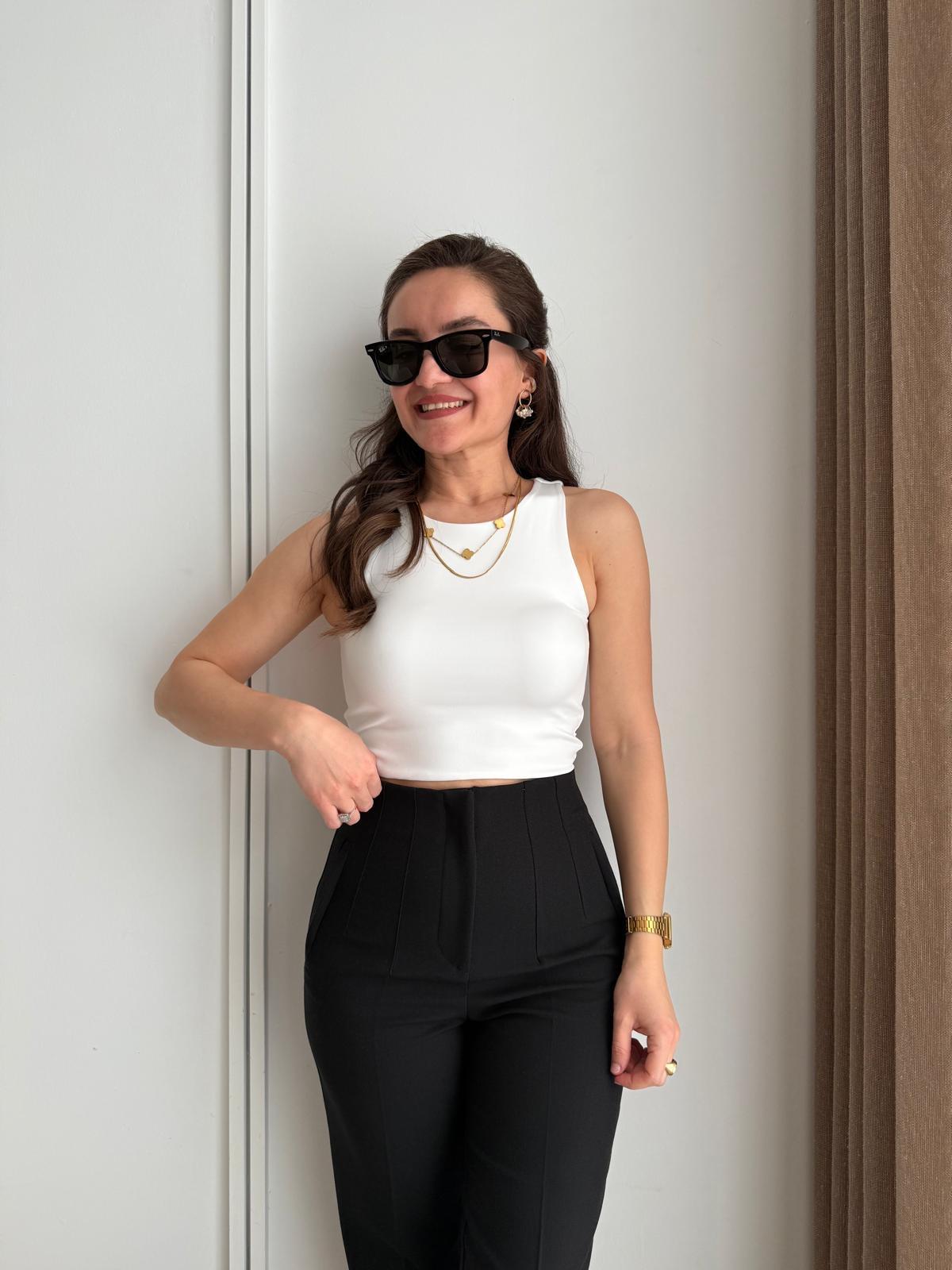 Beyaz Lüx Kalite Pamuklu Atlet 3734