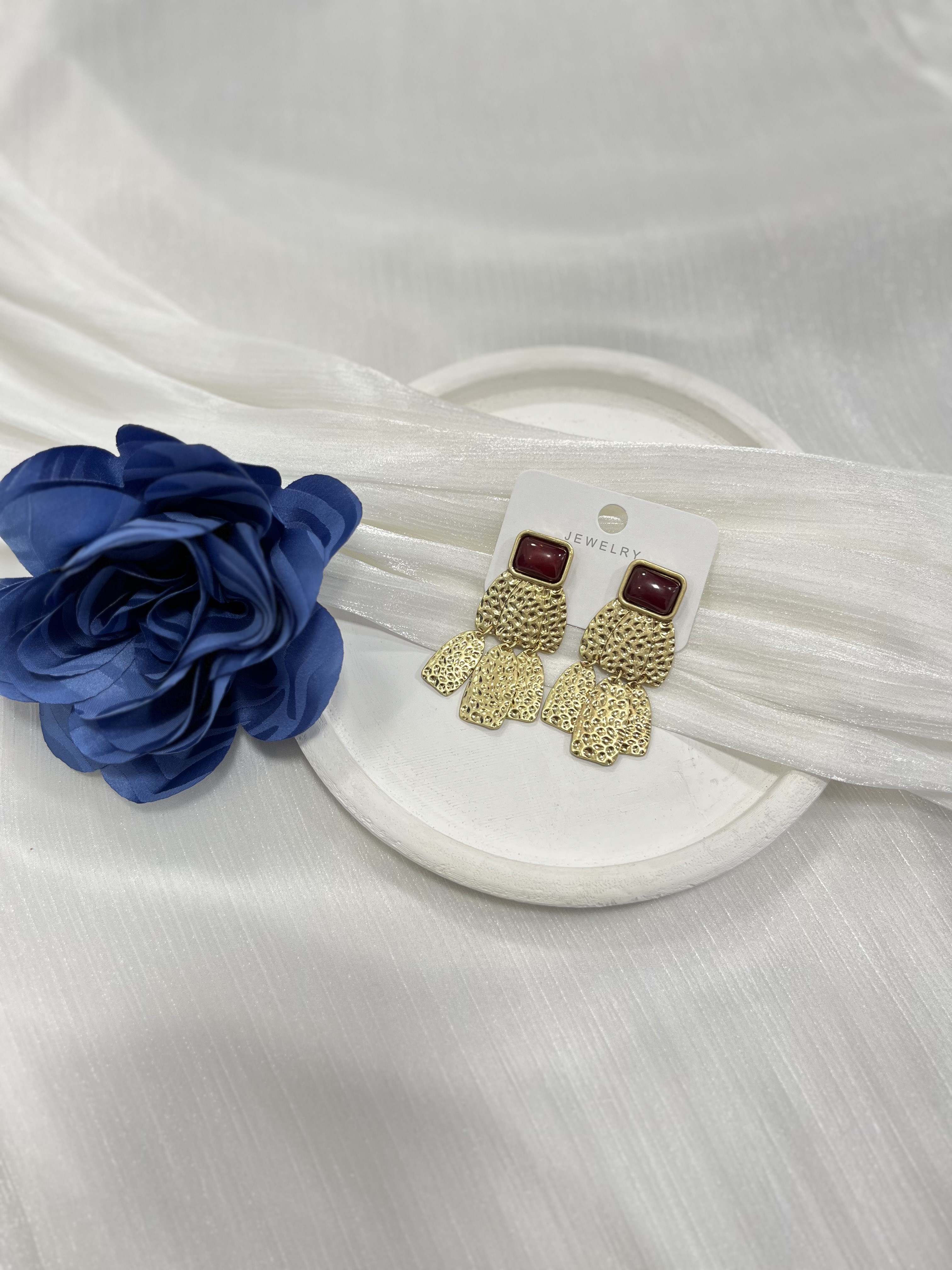 Bordo Gold Plaka Sallantılı KP07