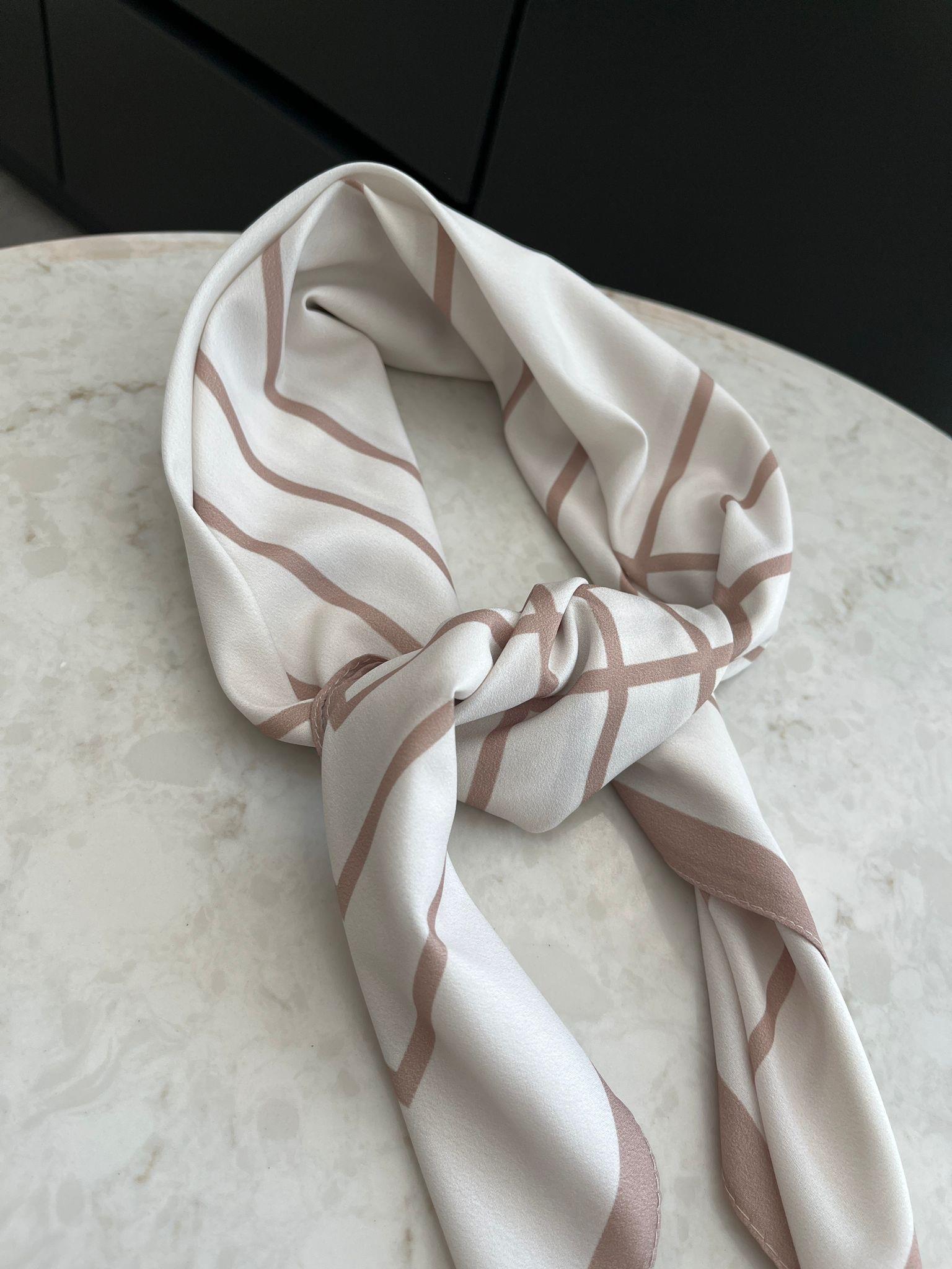 Camel Geometrik Desen Fular F07