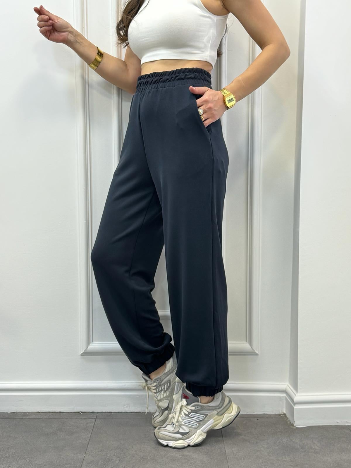 Füme Özel Dokulu Lastikli Eşofman 50917