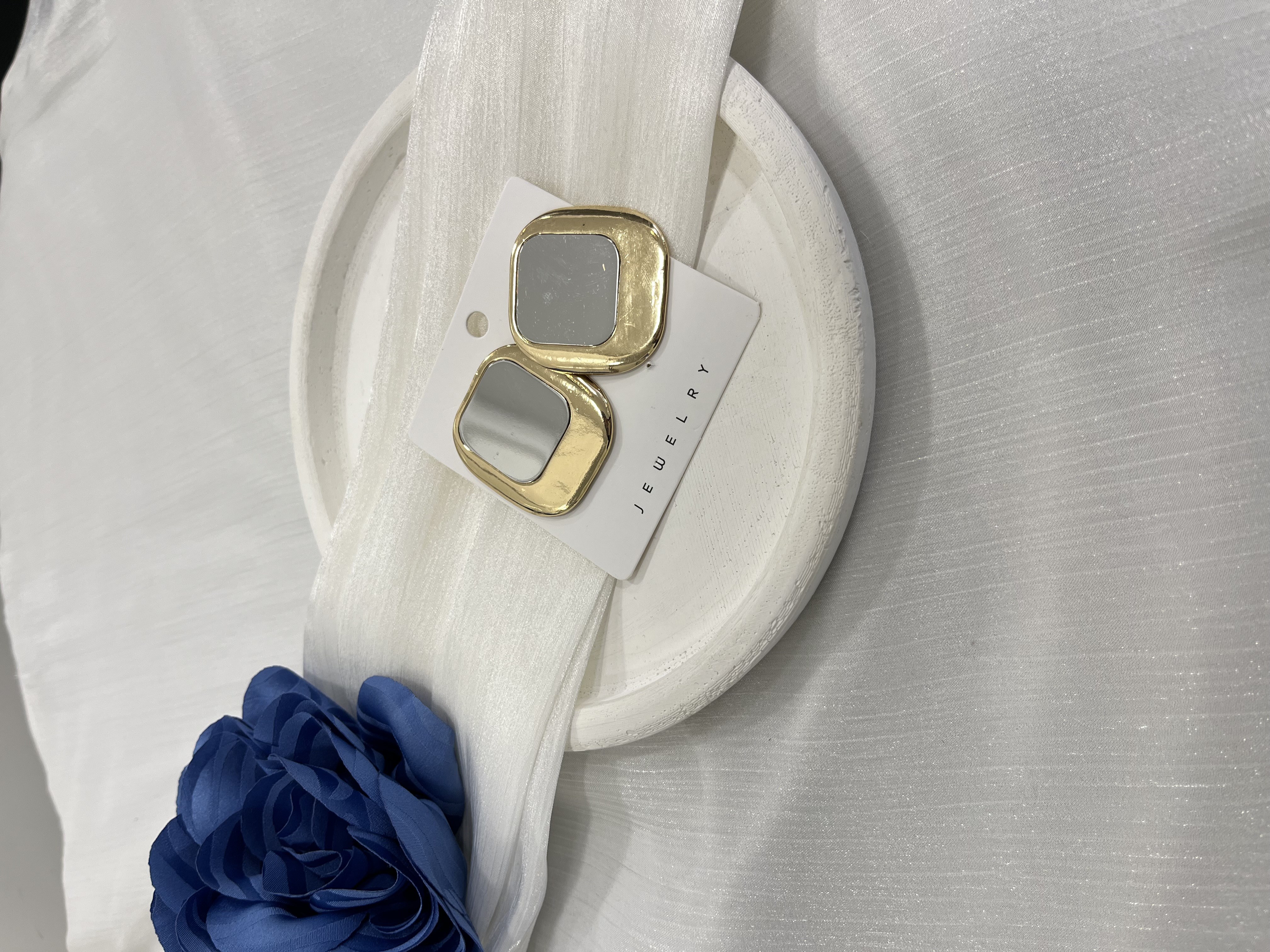 Gold Aynalı Küpe KP74