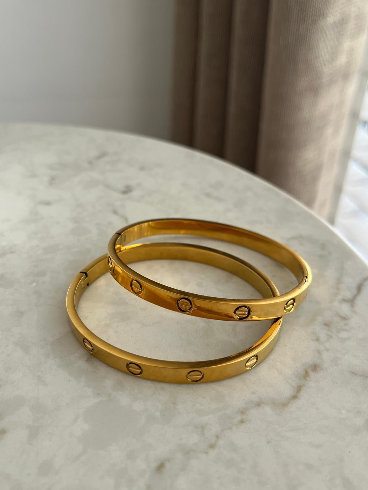 Gold Cartier Model Kelepçe ST12