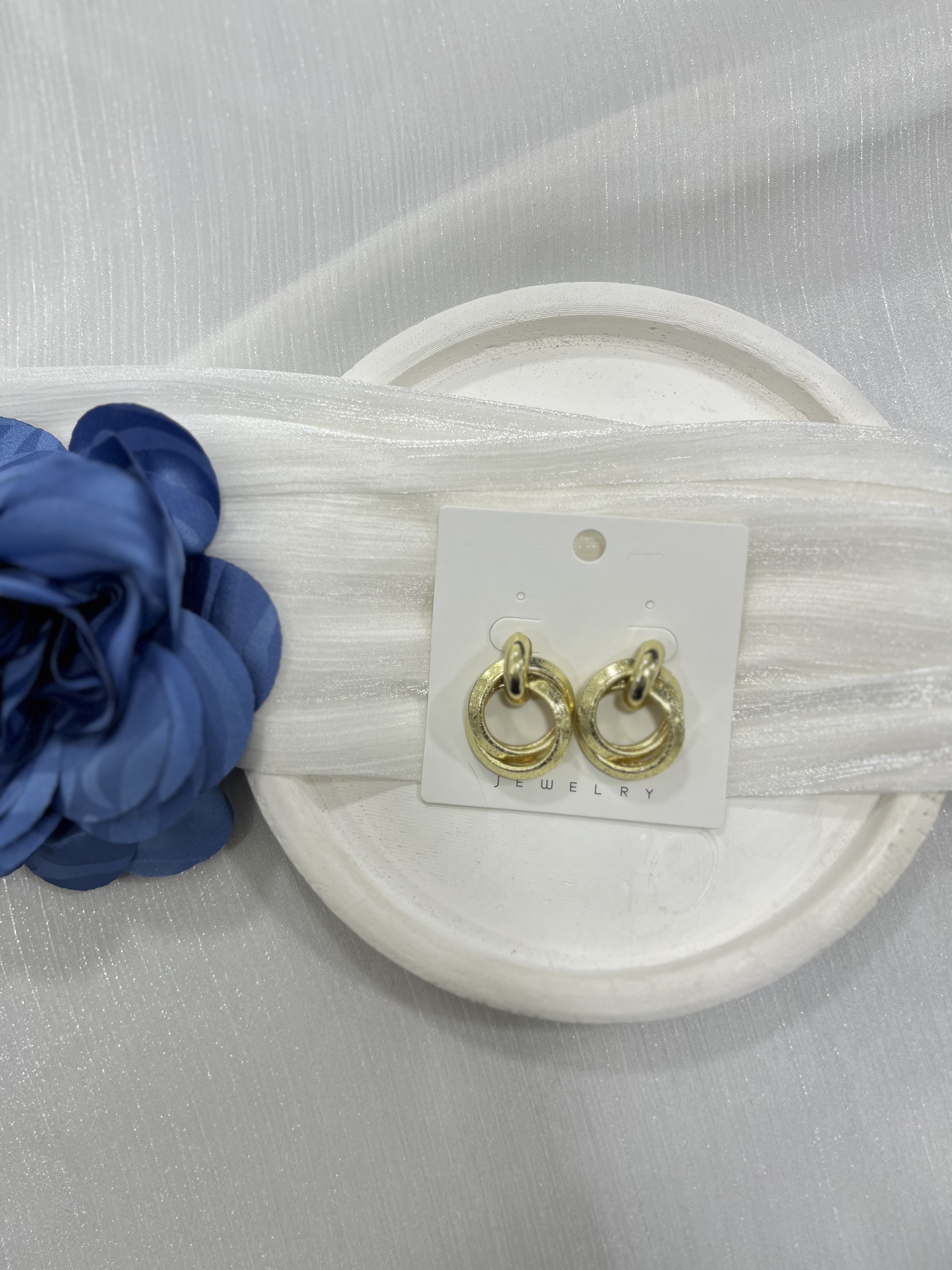 Gold Sarmal Halka Küpe KP03