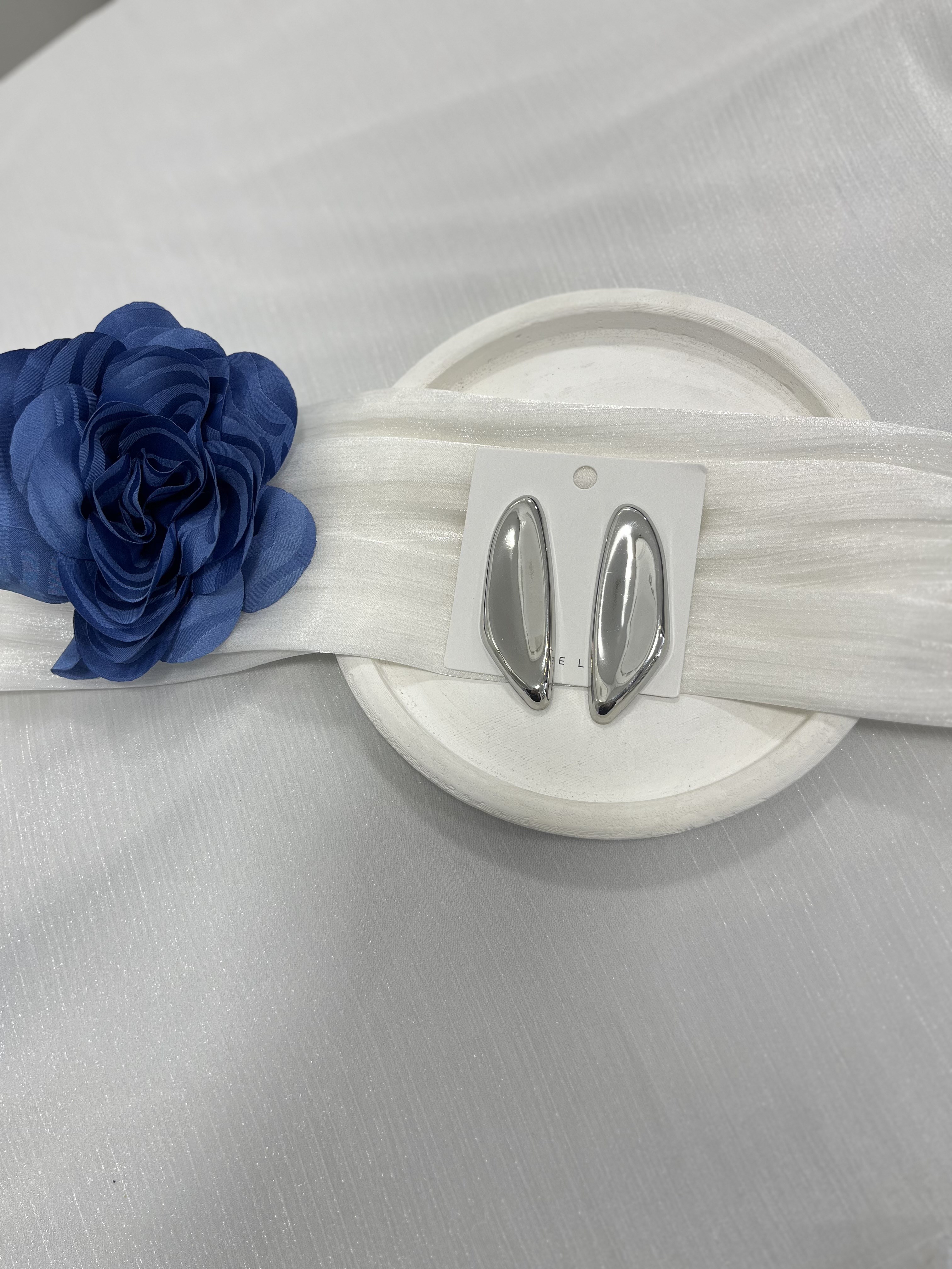 Gümüş Uzun Oval Küpe KP59