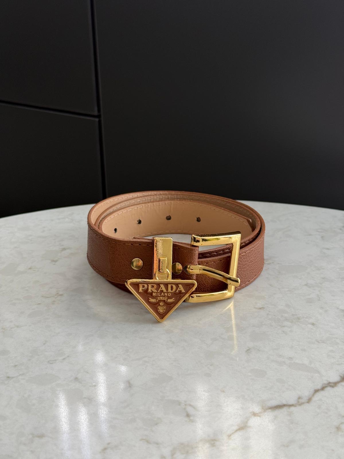 Kahve rengi Gold Tokalı Marka Model Kemer SB40