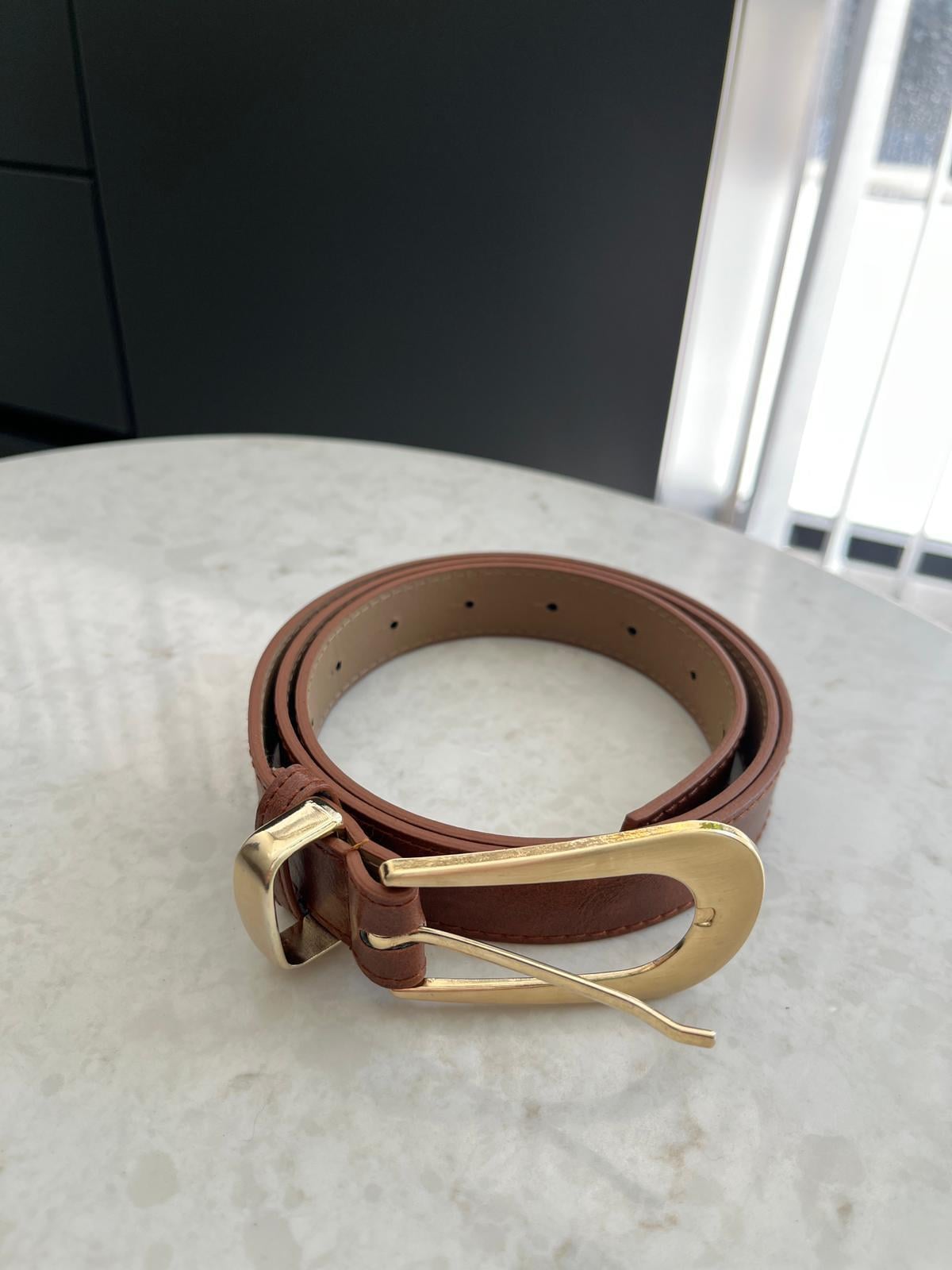Kahve rengi Gold Tokalı Özel Seri Kemer SB60