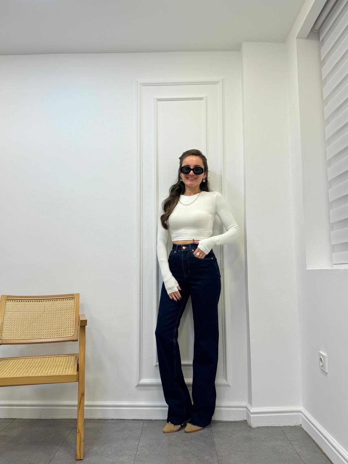 Lacivert Premıum Seri Straight Fit Jean 0538