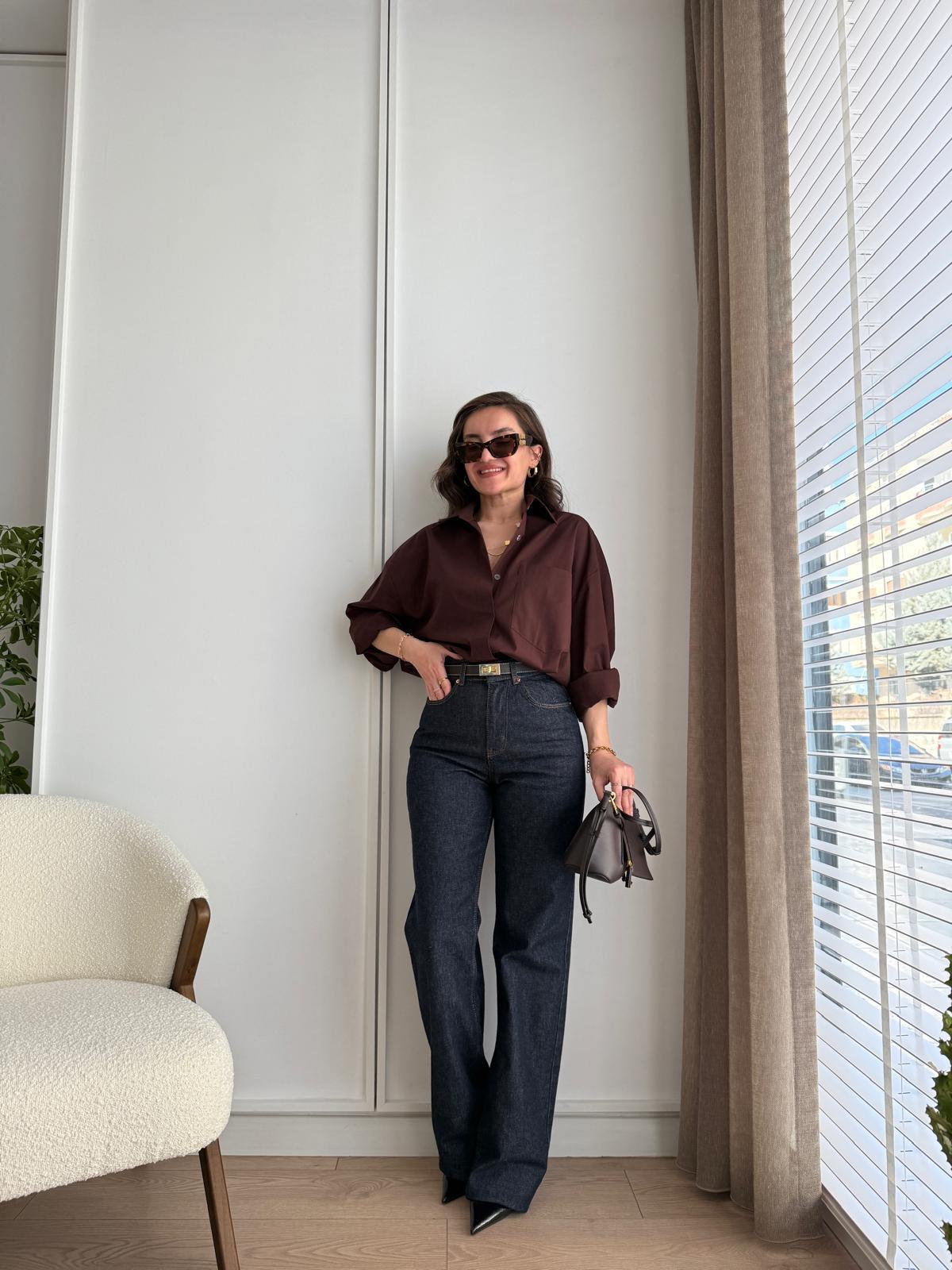 Lacivert Straight Fit Jean Pantolon 1421