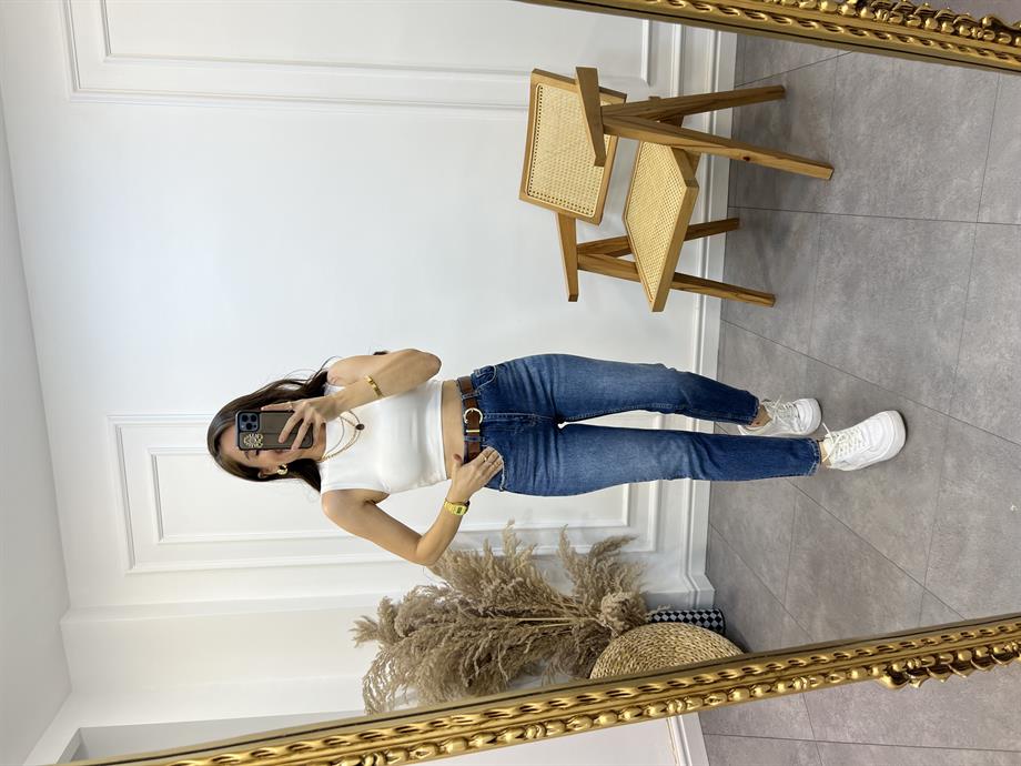 Mavi Premium Yüksek Bel Mom Jean 483