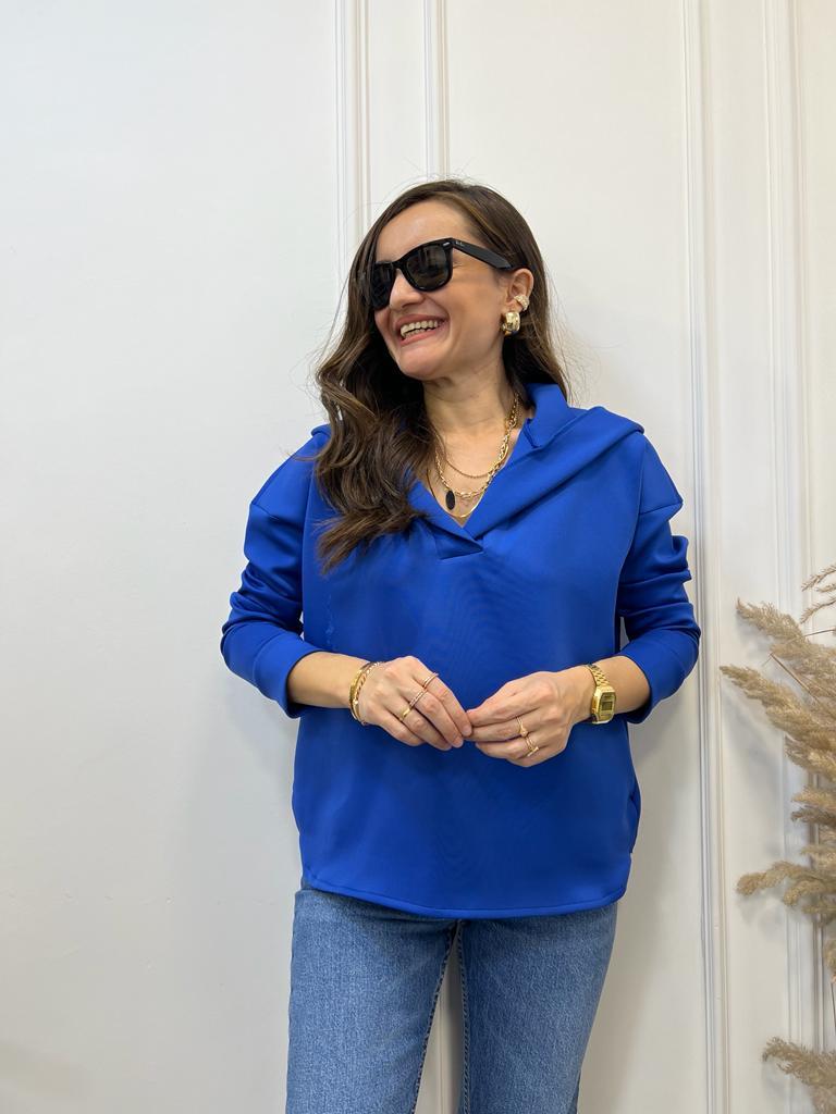 Sax Scuba Kumaş Kapüşonlu Sweatshirt 1001
