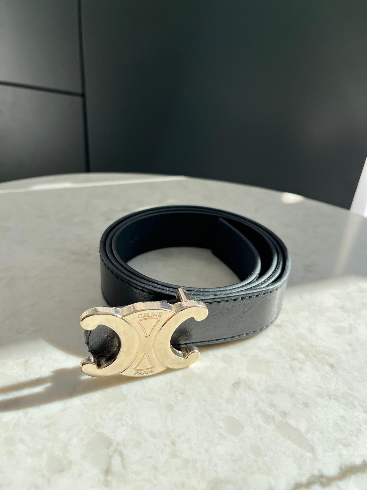 Siyah Gold Celine Tokalı Kemer SB33