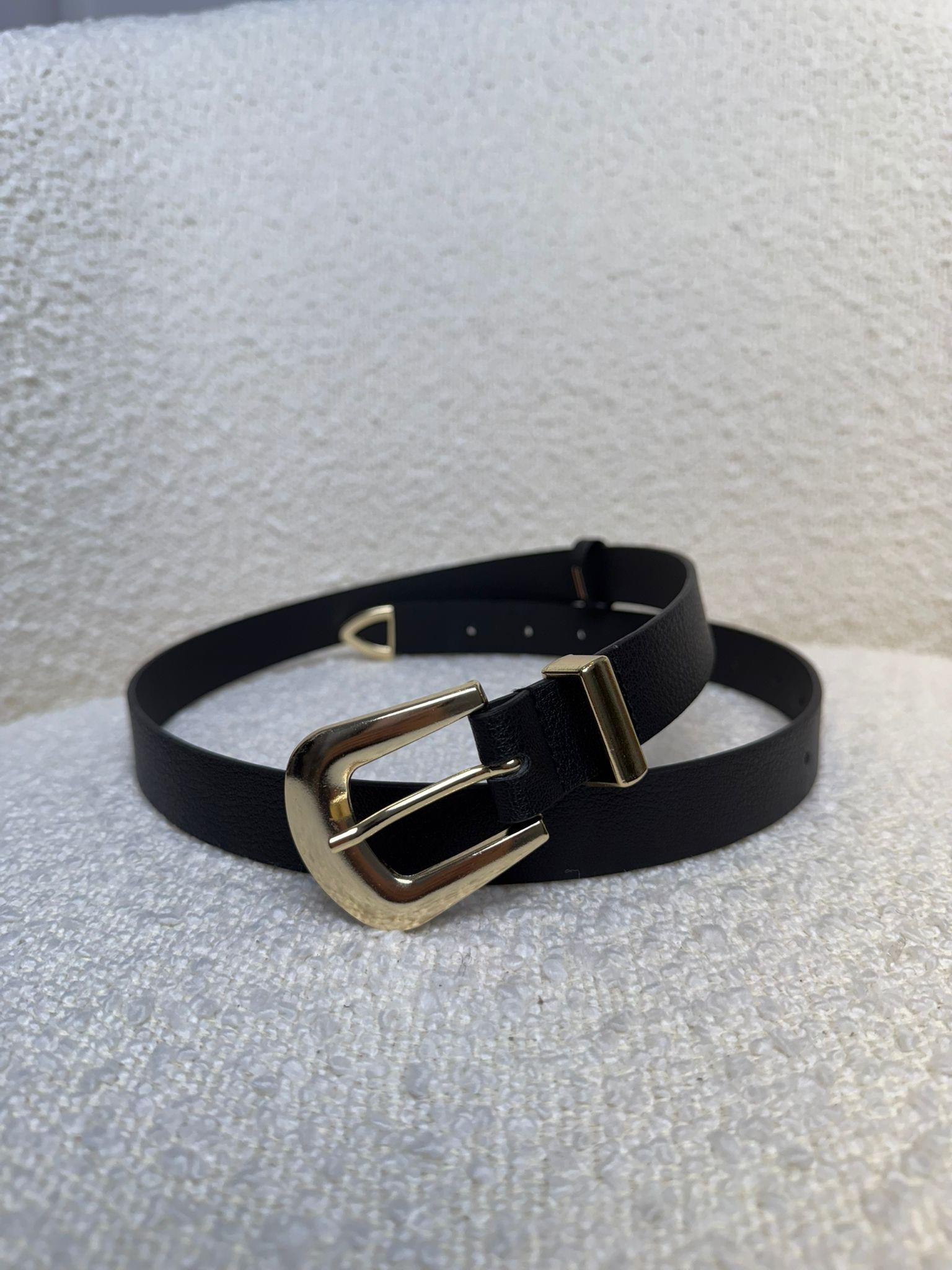 Siyah Gold İthal Tokalı Kemer SB04