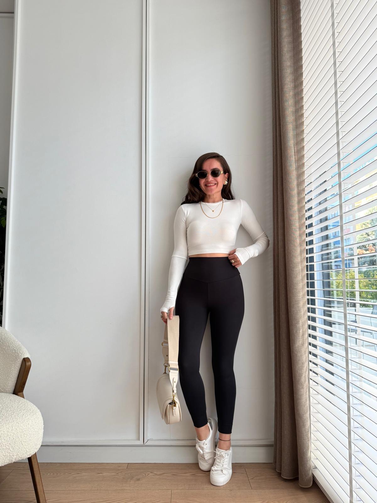 Siyah Orjinal Marka Yüksek Bel Tayt 241141