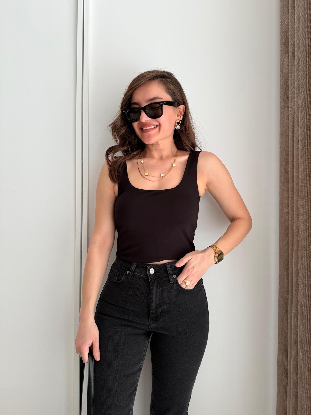 Siyah U Yaka Atlet 16215