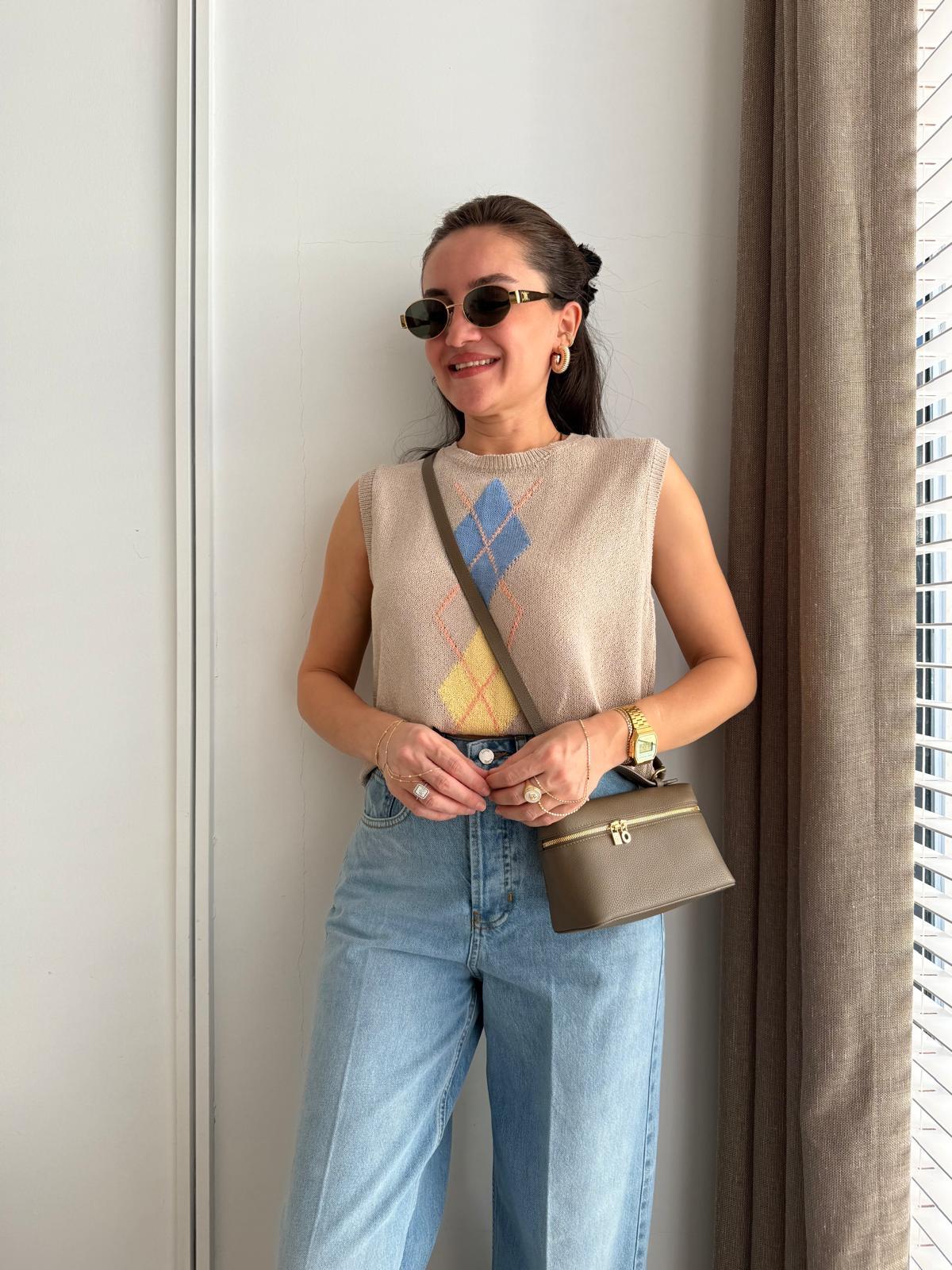 Taş Bisiklet Yaka Baklava Desen Süeter 251050