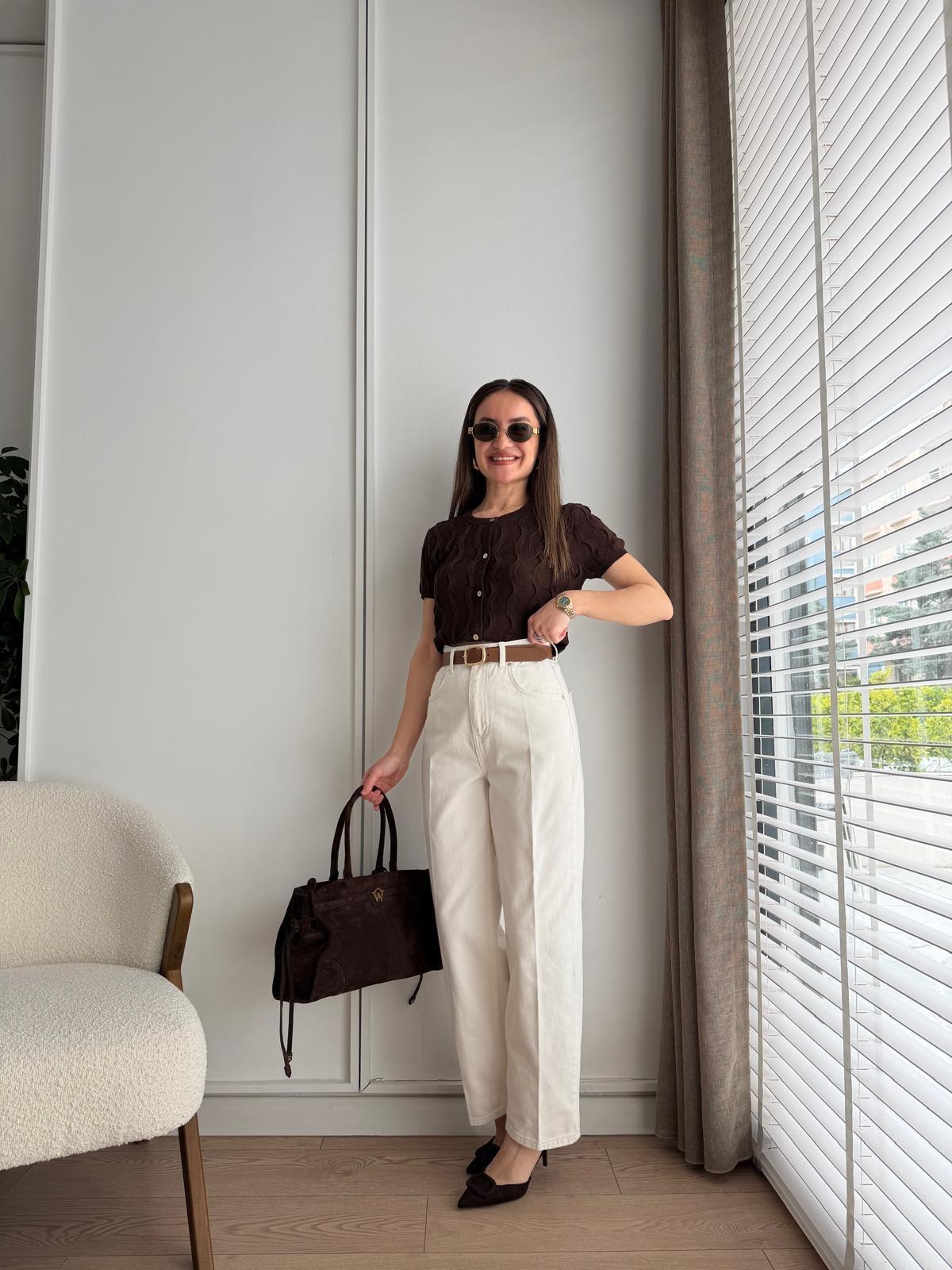 Taş Kemerli Skater Jean 8273