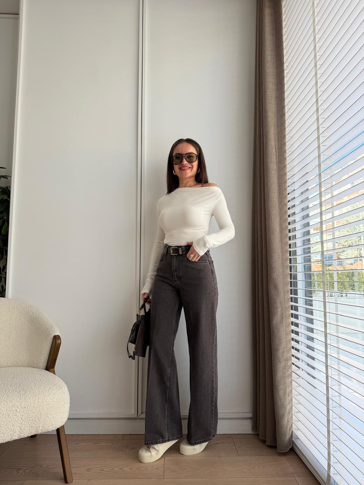 Taşlama Kahve Ütü İzli Jean D893