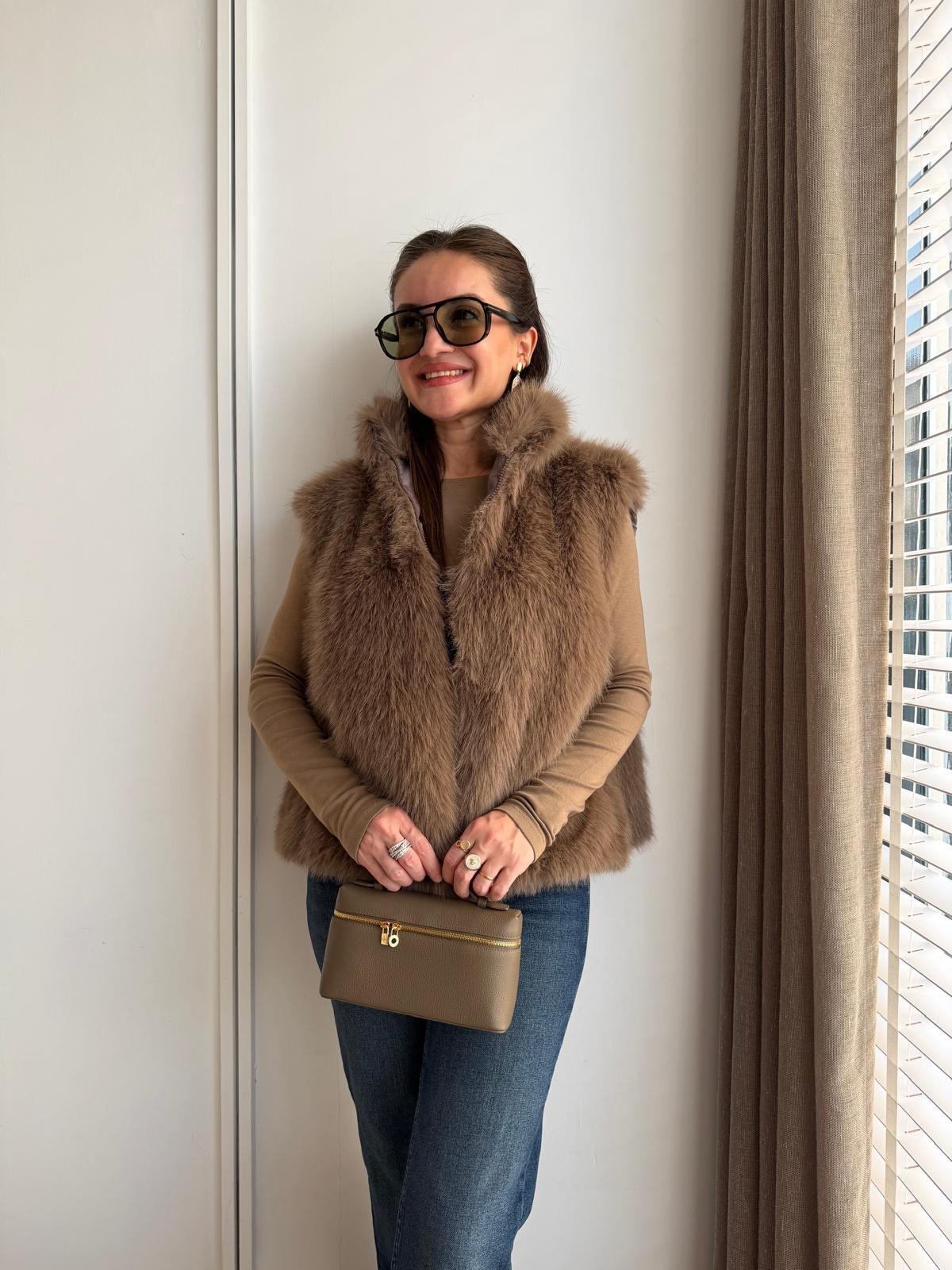 Vizon Astarlı Kürk Yelek 1231