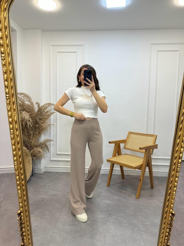 Vizon Fitilli Yumoş Salaş Pantalon 8960