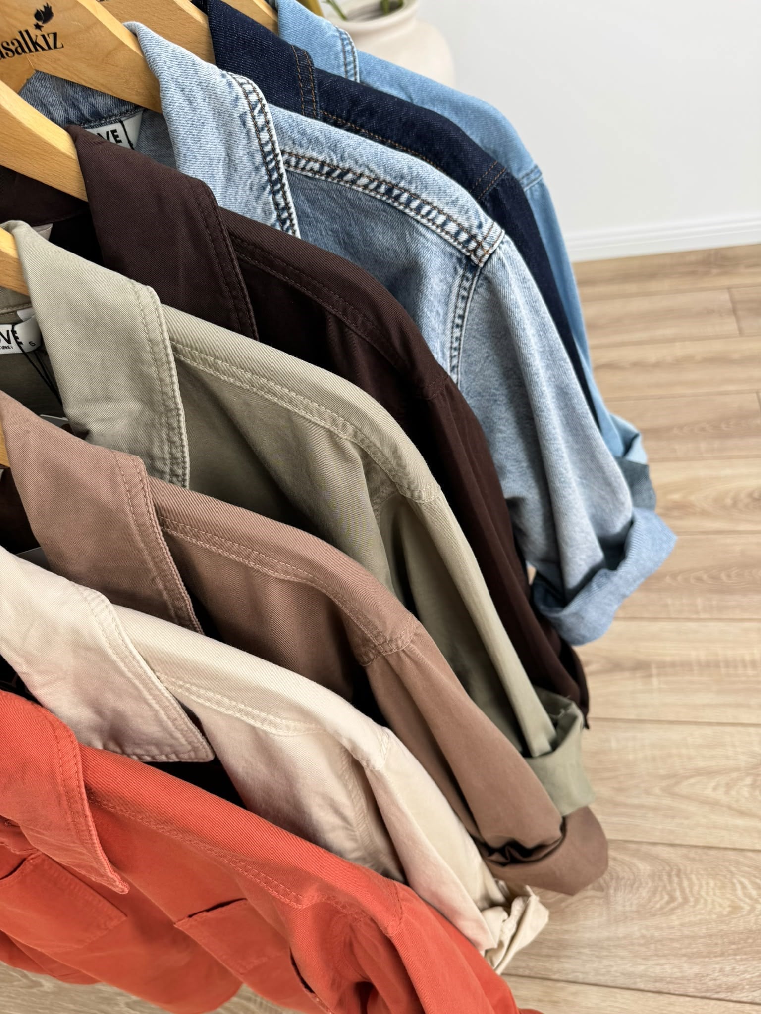 Toprak Düğmeli Oversize Gömlek 6082