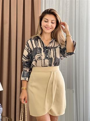 Bej Anvelop Saten Etek 145