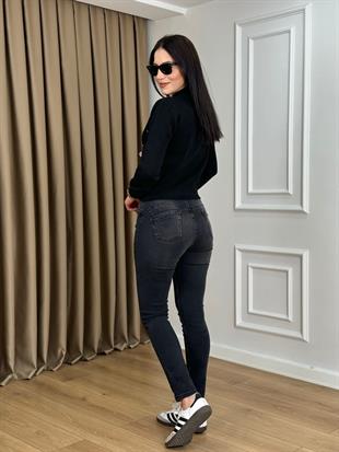 Koyu Füme Likralı Pushup Jean Karol 558