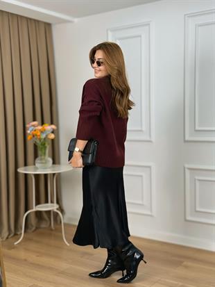 Siyah Verev Saten Etek 251007