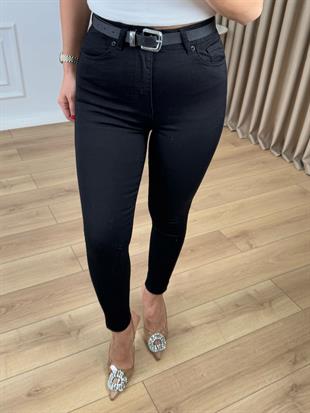 Siyah Yüksek Bel Likralı Toparlayıcı Skinny Jean 815