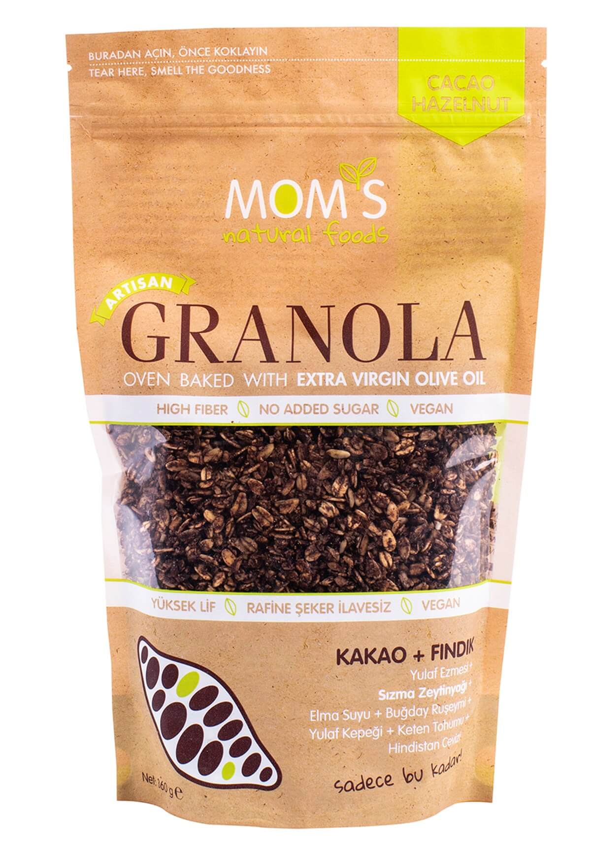 Mom's Kakao - Fındık Granola 360g