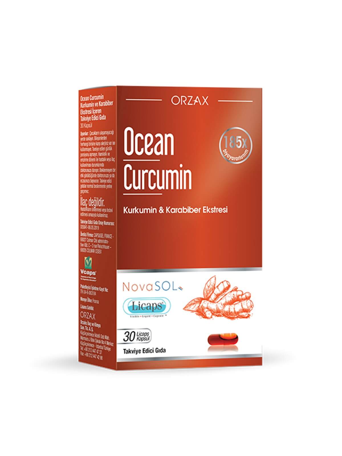 Ocean Curcumin 30 Licaps Kapsül