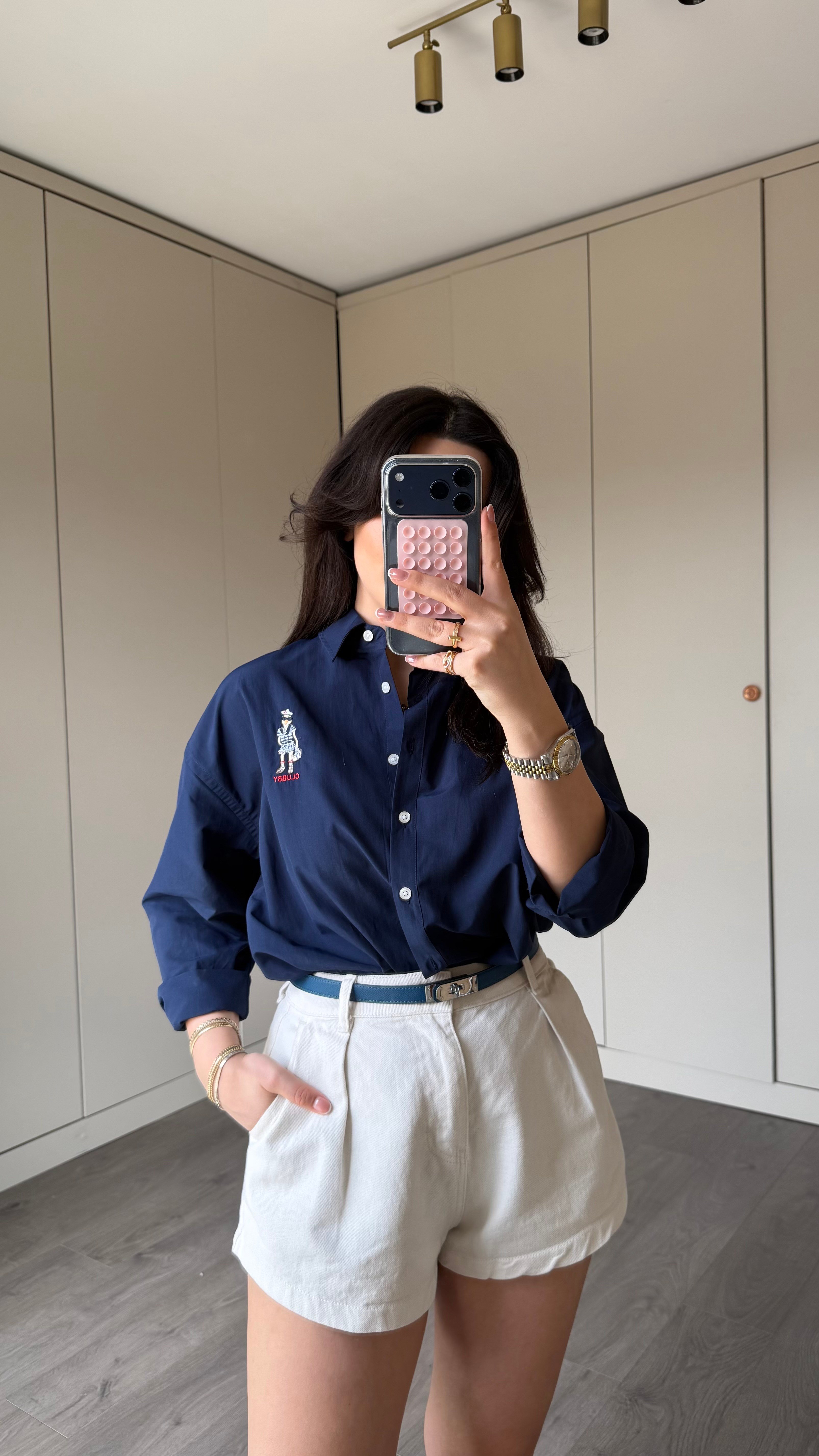 B LACİ OXFORD POPLİN GÖMLEK