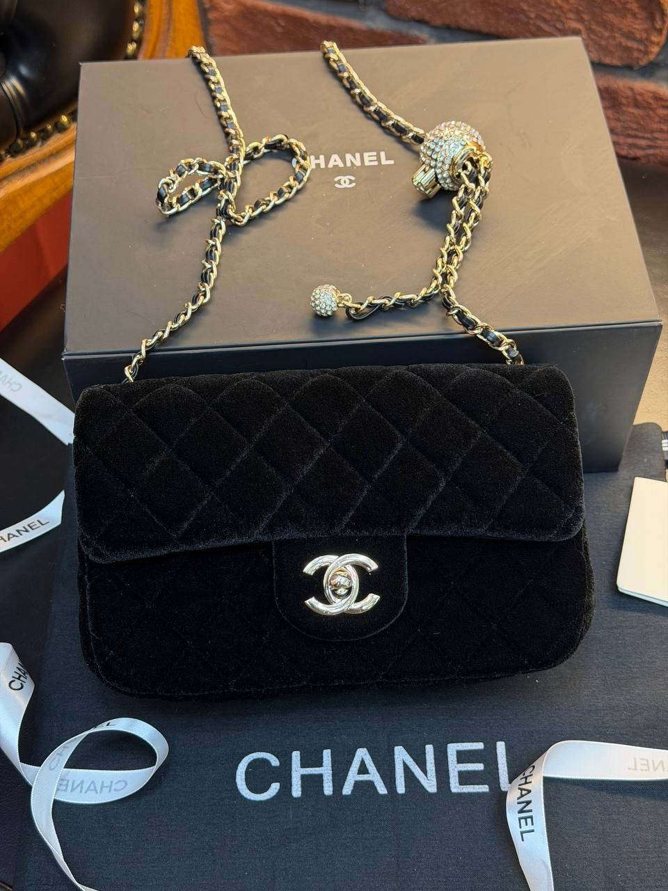 CHNL LİMİTED EDİTİON KADİFE ÇANTA