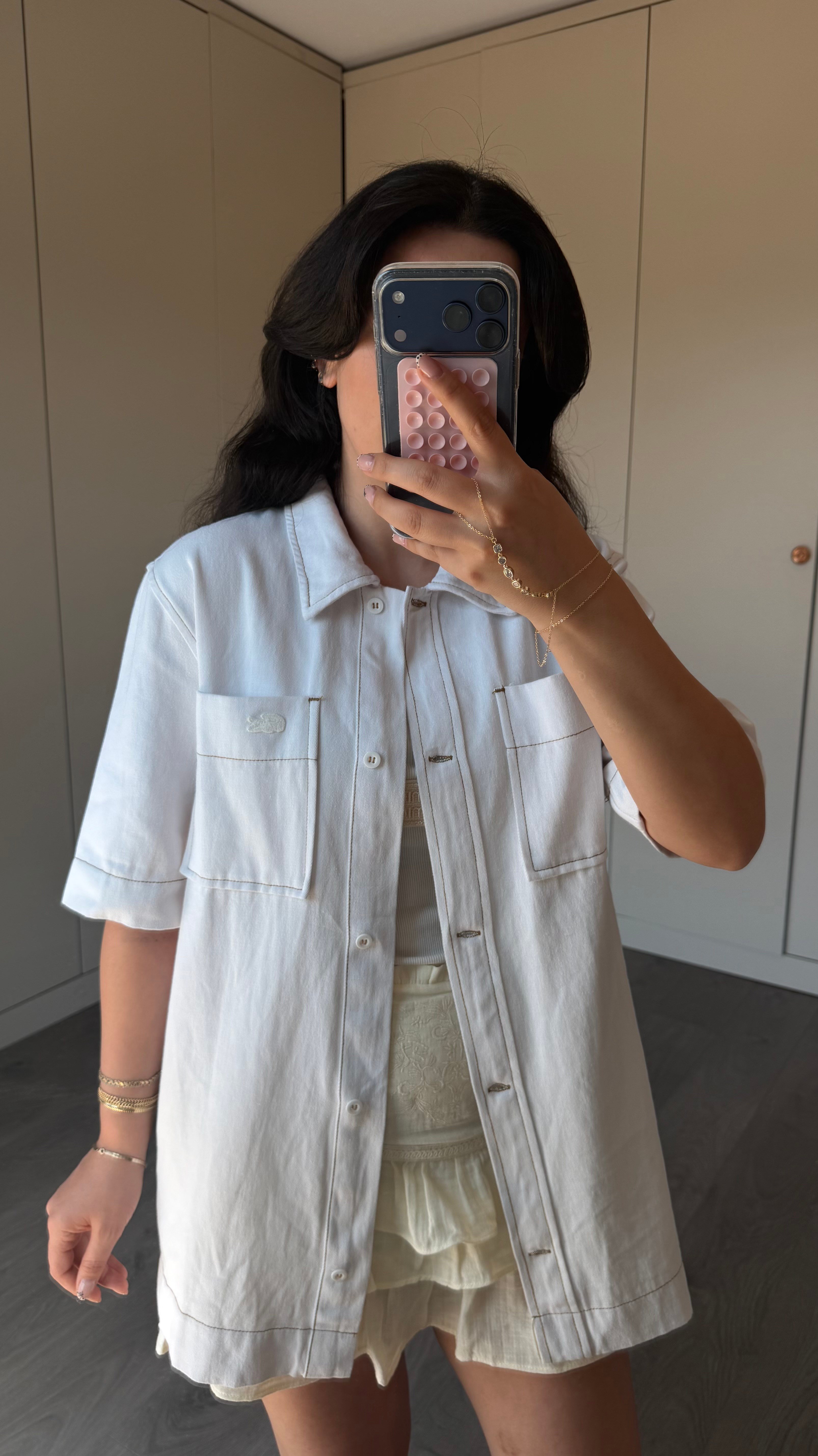 EKRU DENIM GÖMLEK CEKET