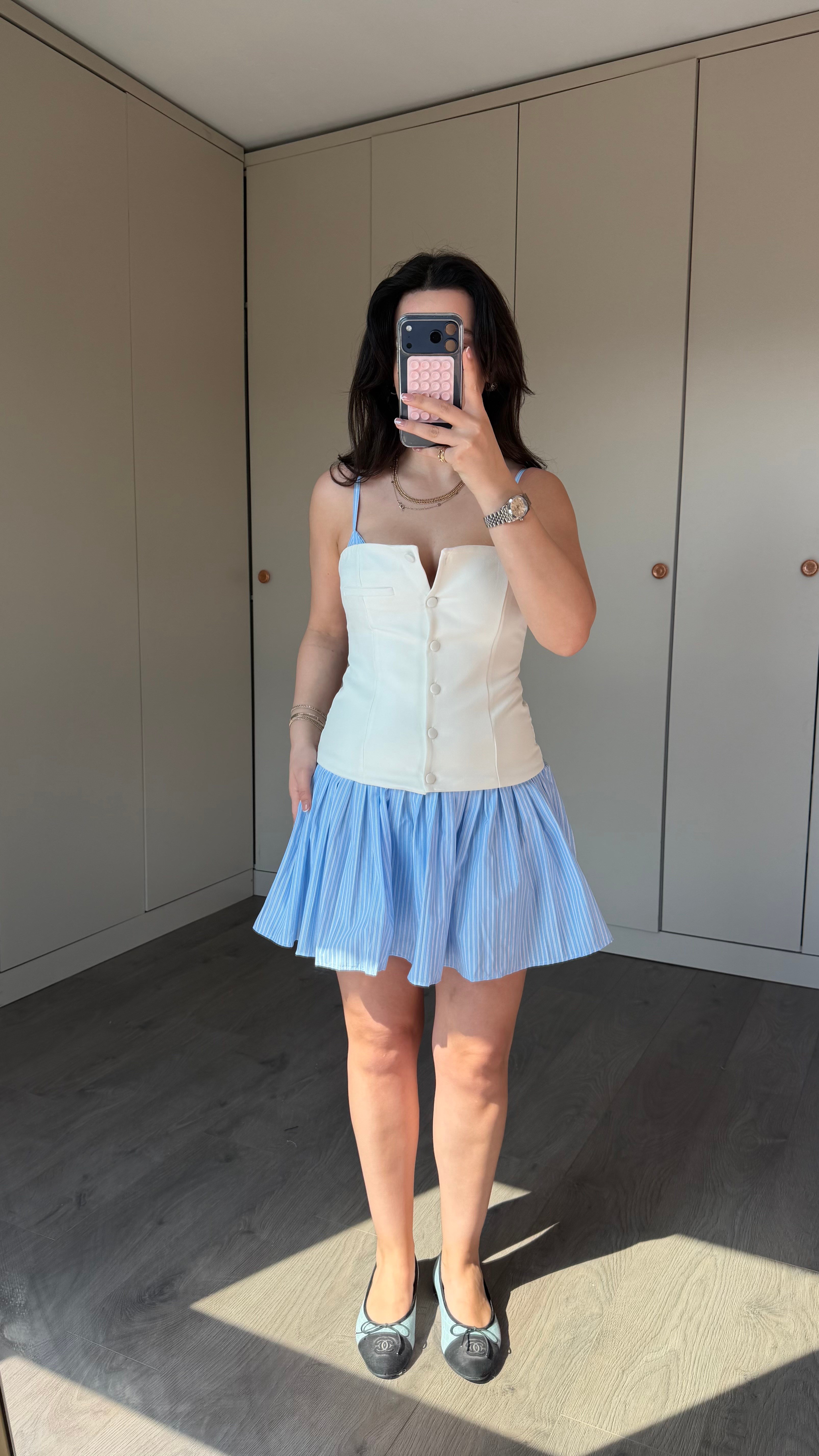 KORSE DETAY TASARIM ELBİSE