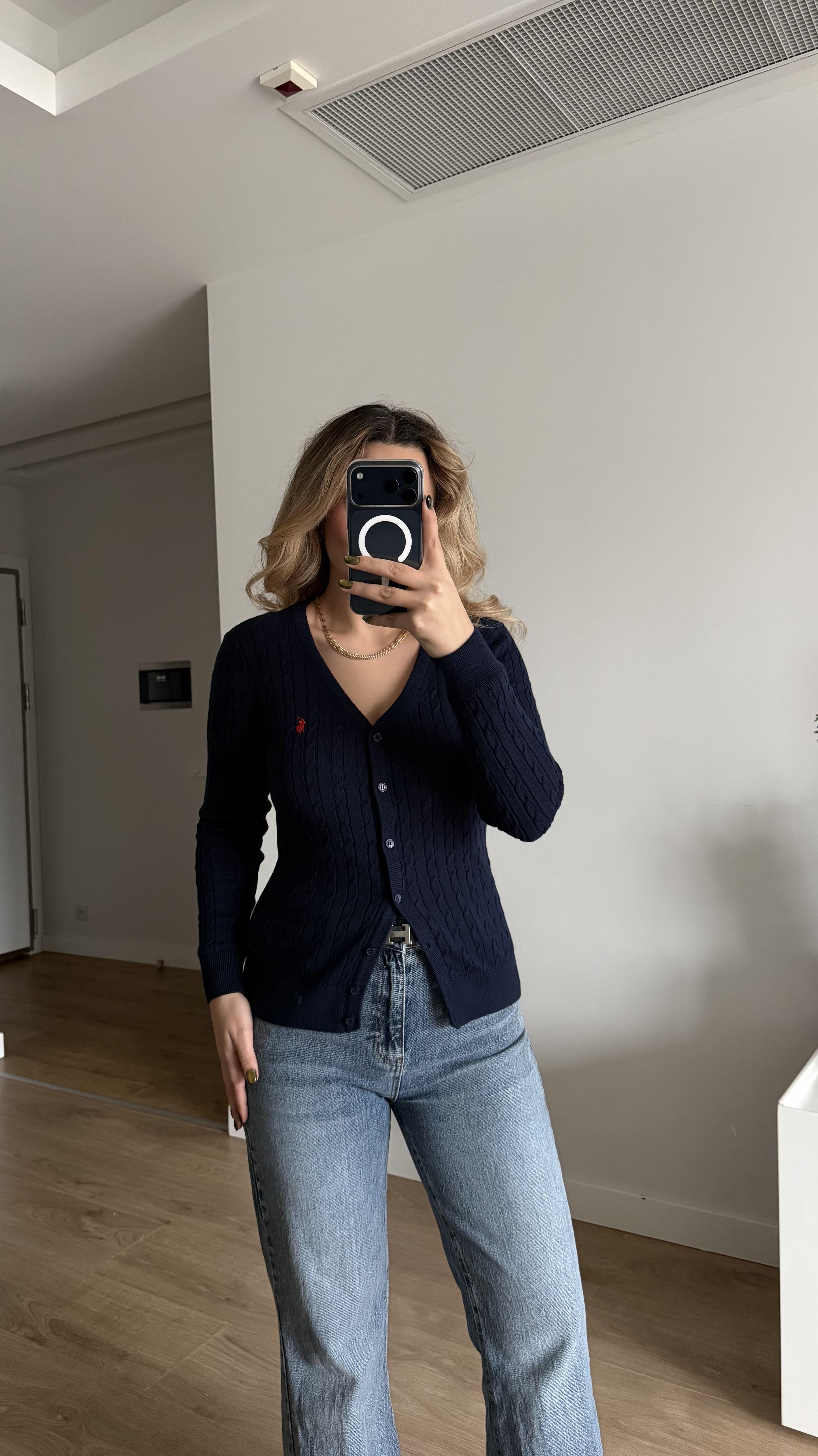 LACİ SAÇ ÖRGÜ HIRKA