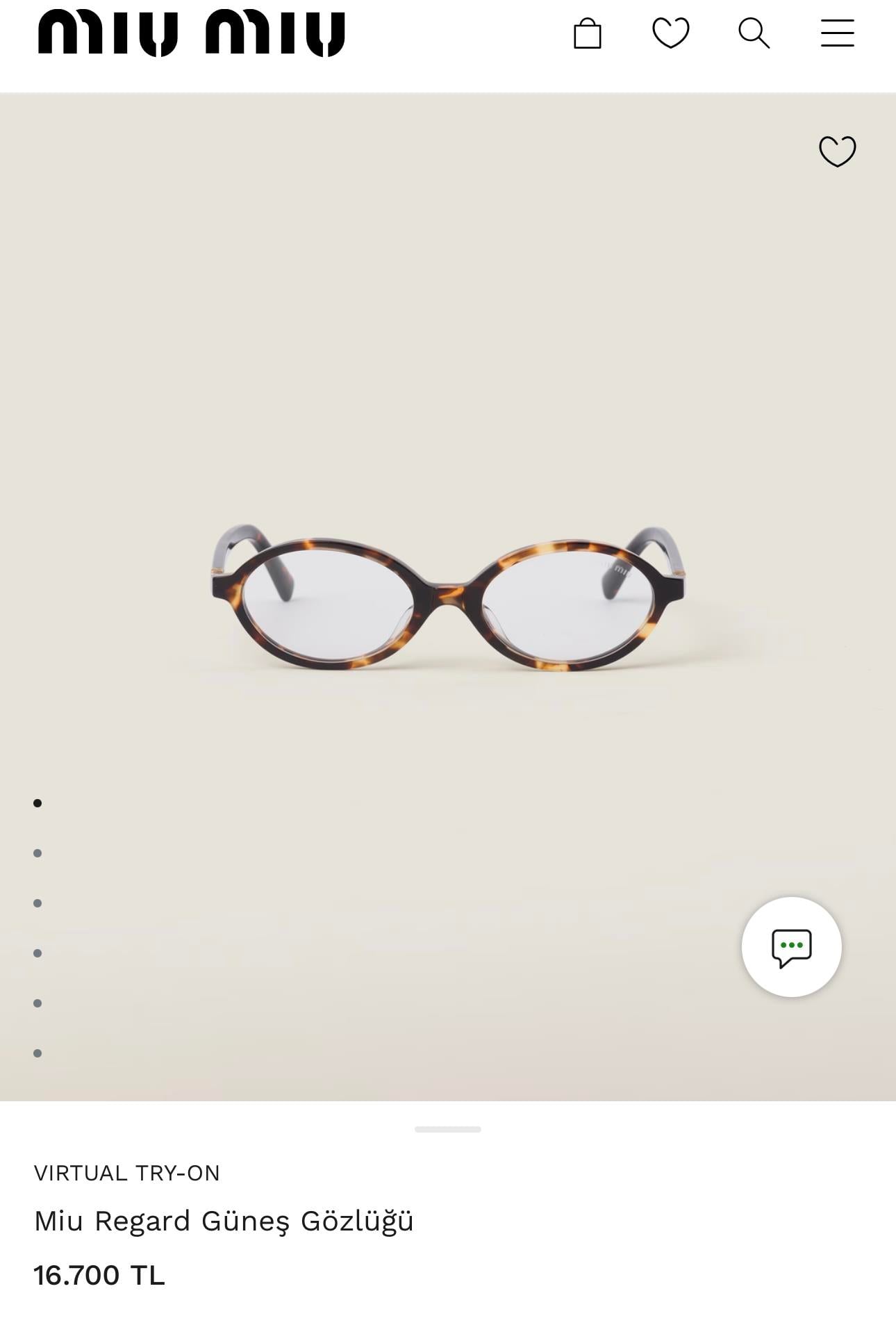 MİU ŞEFFAF GÖZLÜK