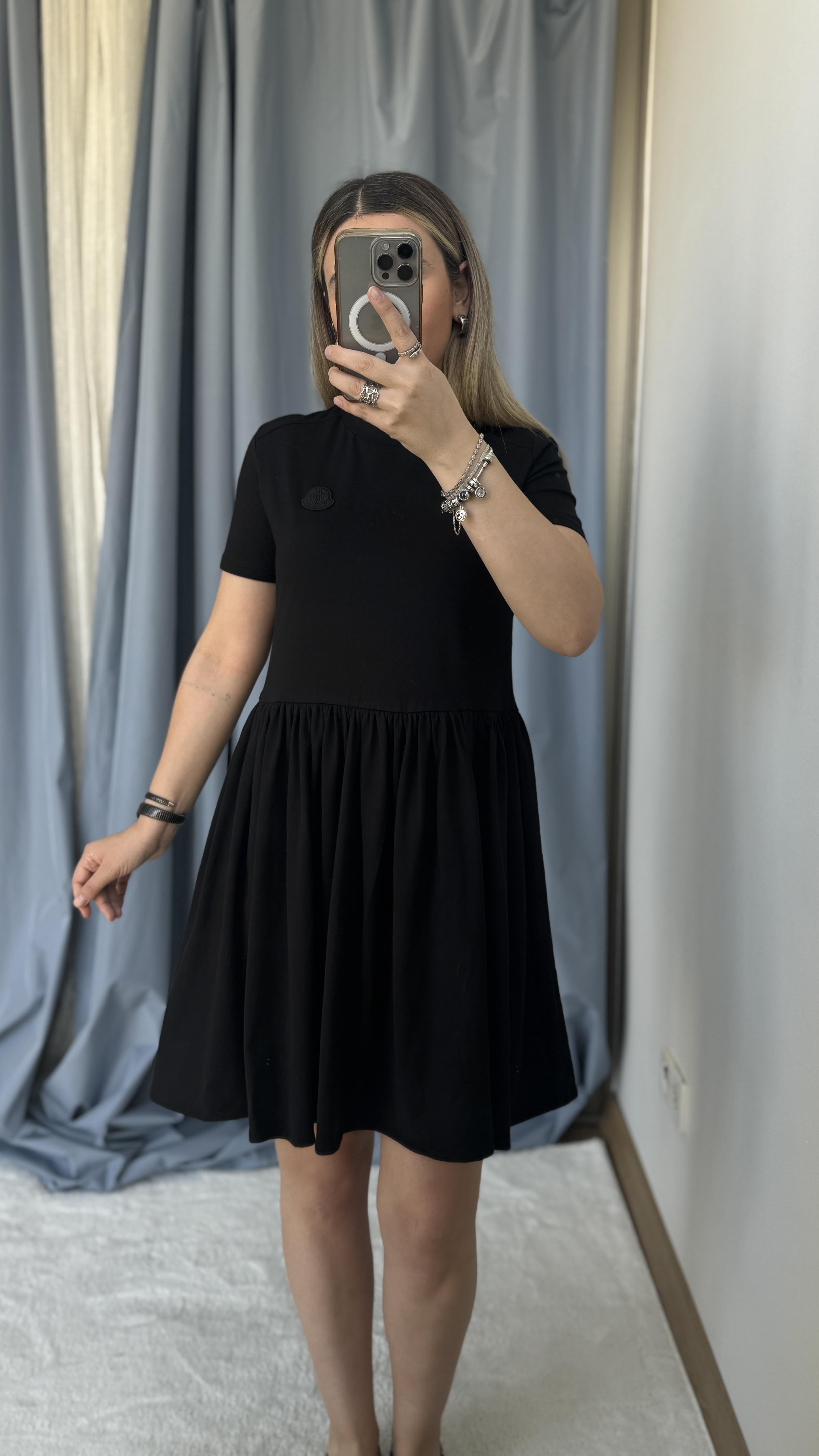 MNCLER İTHAL SİYAH ELBİSE 