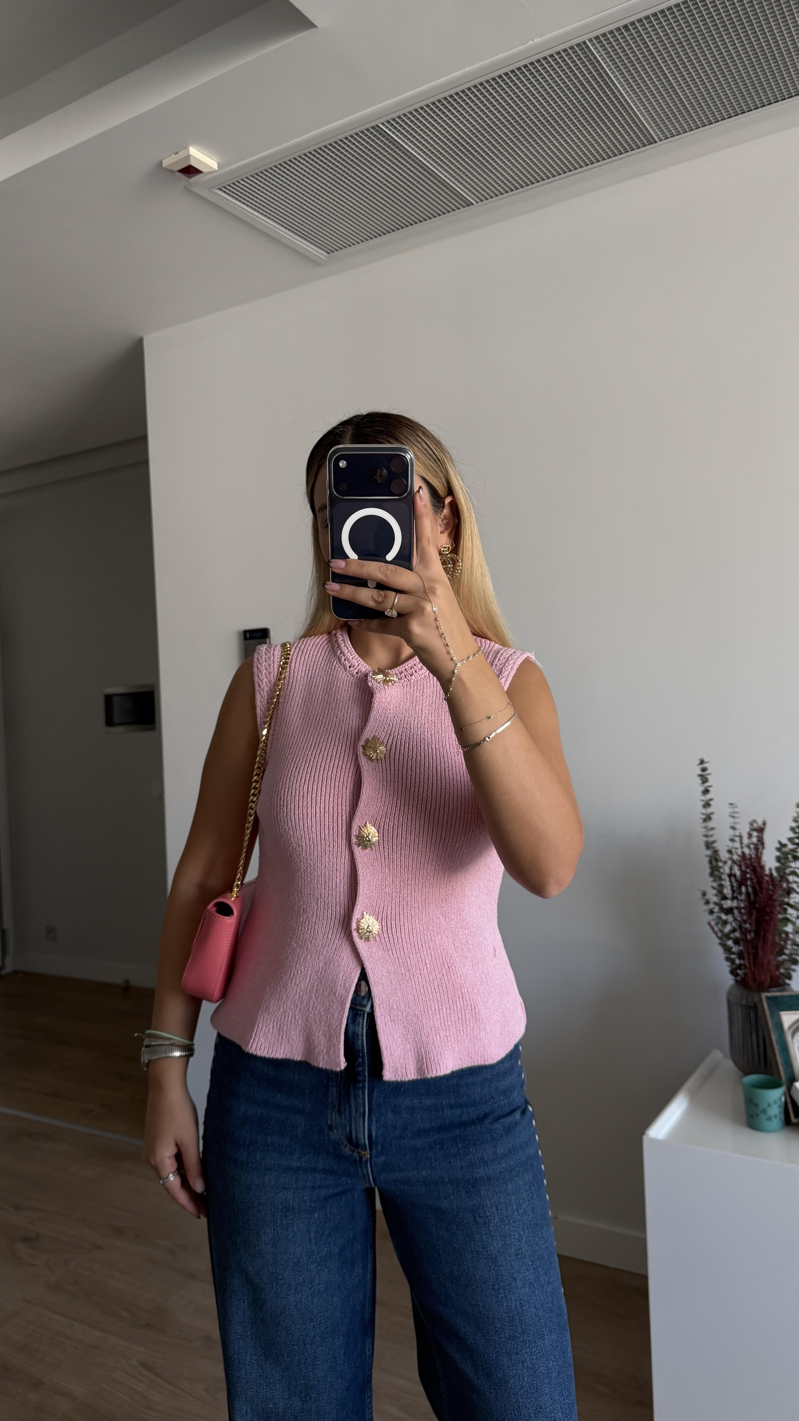 PEMBE MEVSİMLİK TRİKO