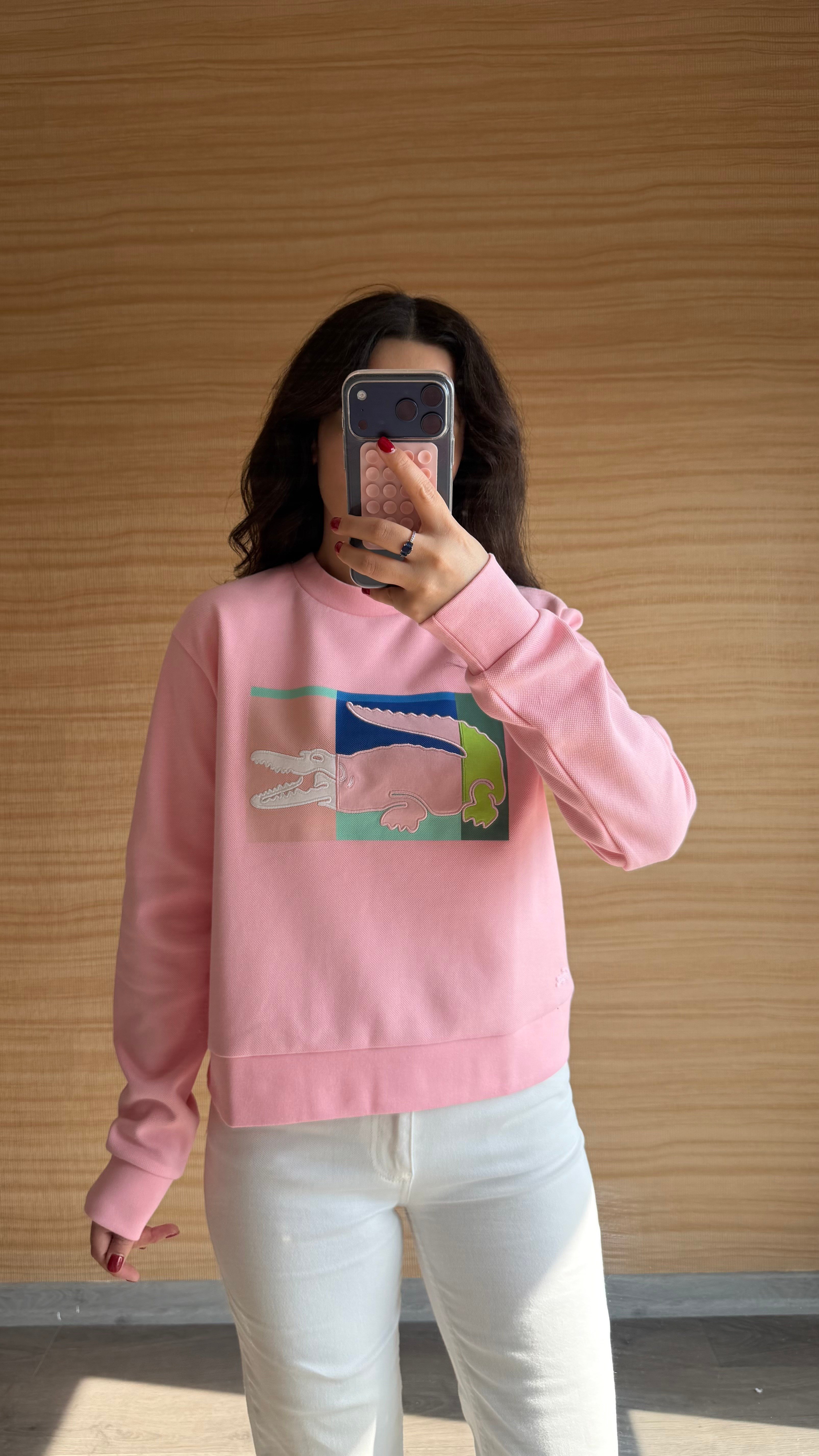 PUDRA LAKİNT NAKIŞ İŞLEME SWEAT