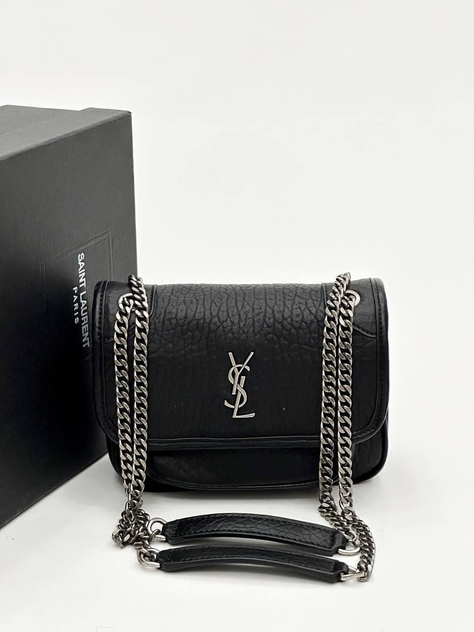 YSL SİLVER DERİ ÇANTA