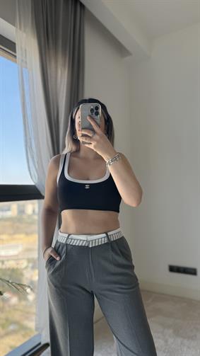 CHNL SİYAH CROP
